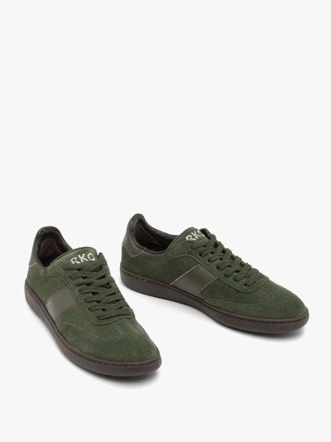 Grüne Freizeithalbschuhe