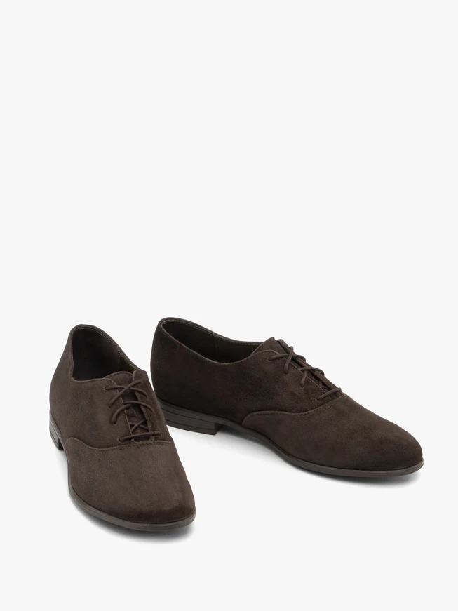 Klassische Schnürhalbschuhe in Schokolade