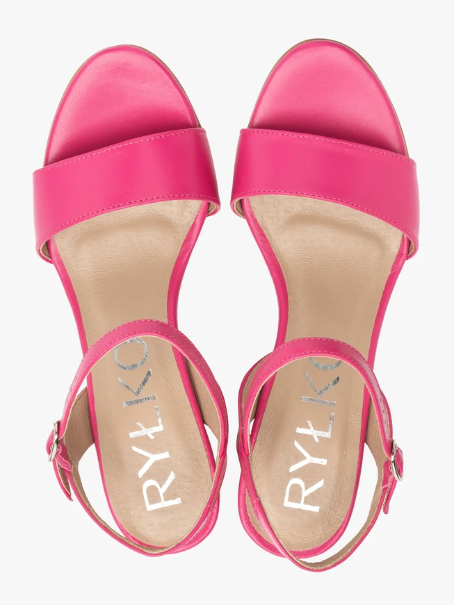 Fuchsia Damen Stiletto Sandalen