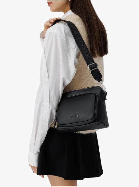 Schwarze kleine Posttasche