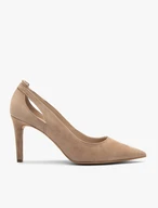 Beigefarbene Stiletto-Pumps