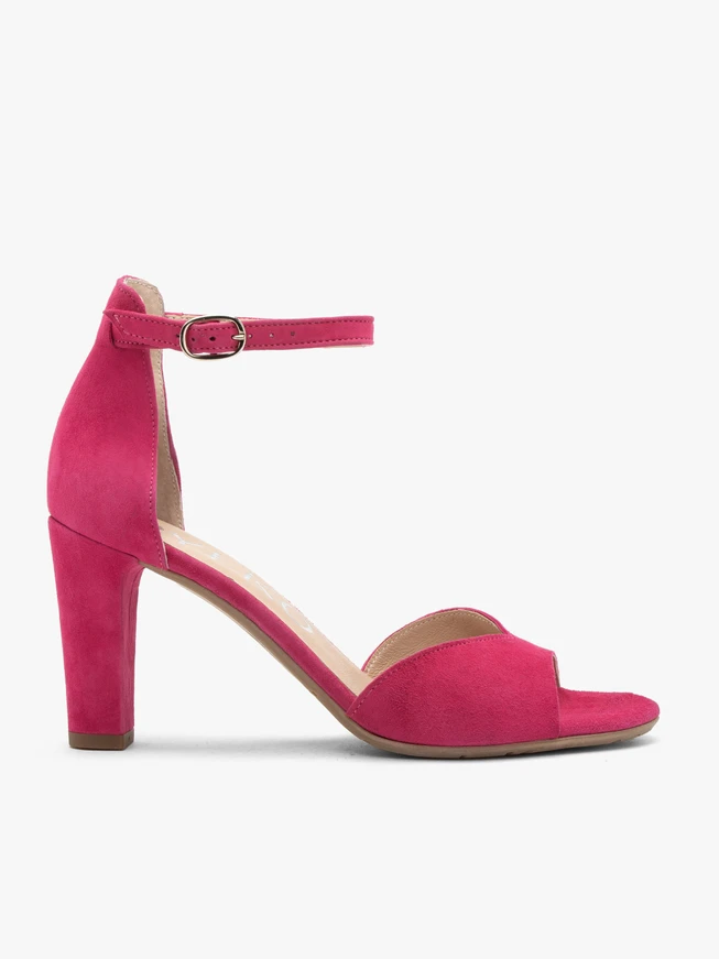Fuchsia women’s block-heel sandals