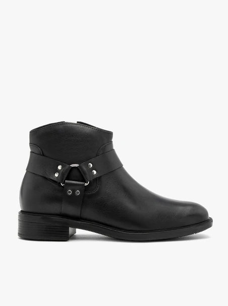 Schwarze Biker-Stiefel