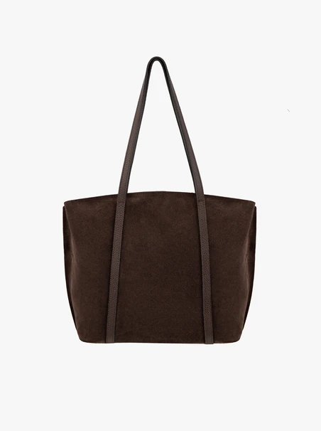 Dark brown large women’s shopper bag