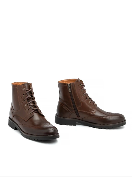 Brown Leather Men's Boots