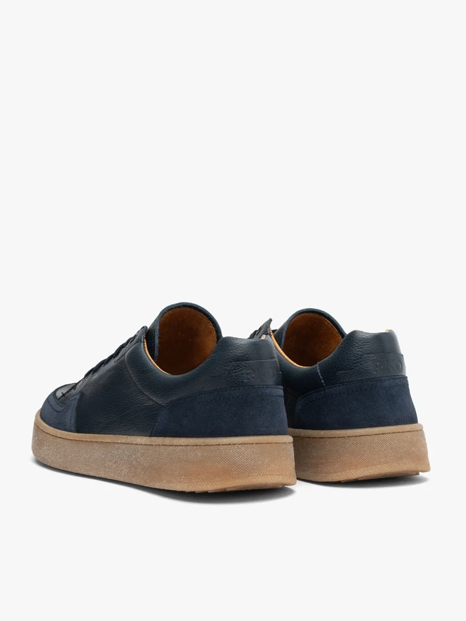 Men’s Navy Leather Suede Shoes