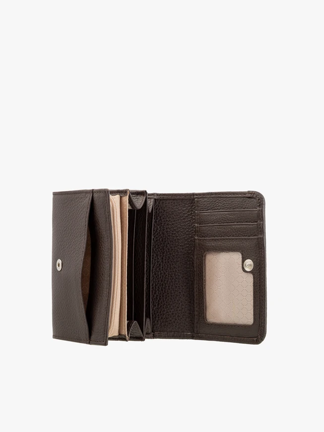 Dark brown leather women’s wallet