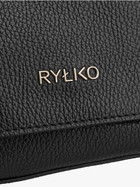 Schwarze elegante mittlere Handtasche