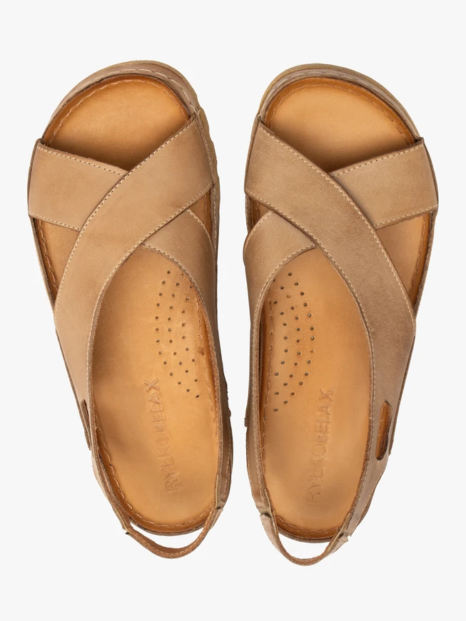 Beige Damen-Sandalen