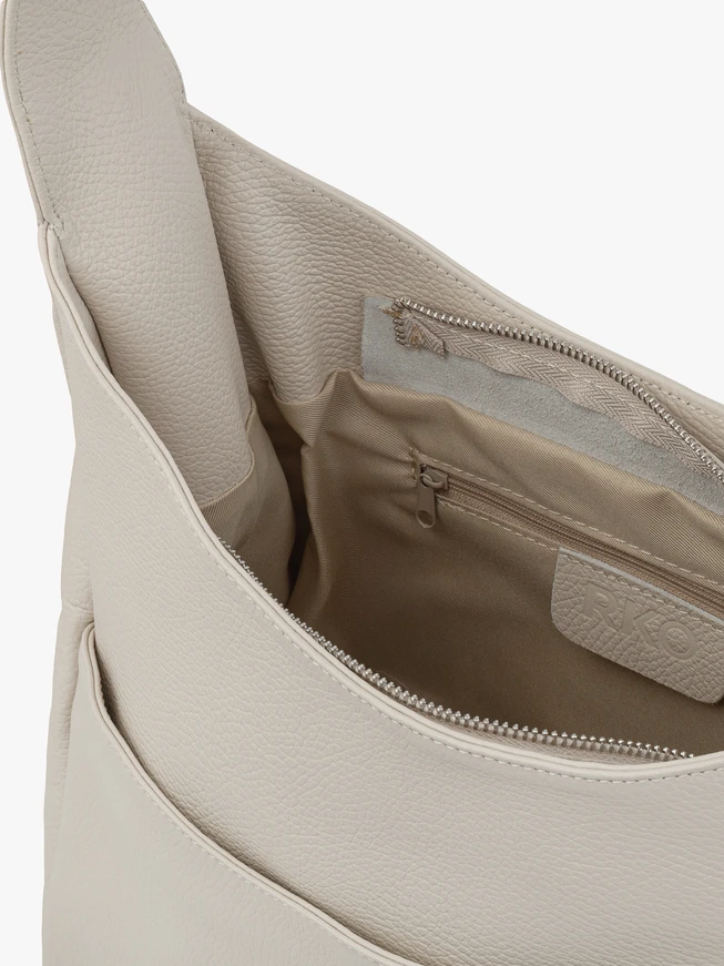 Creme große weiche Tasche