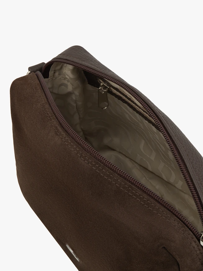 Kleine braune Handtasche mit Ryłko-Logo
