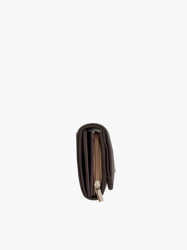 Dark brown leather women’s wallet