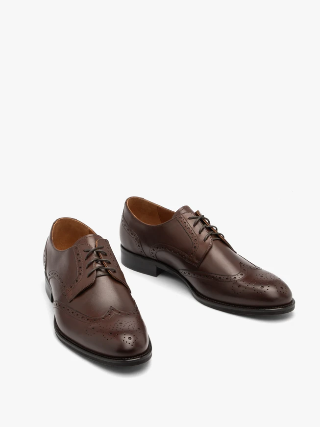 Braune Premium-Halbschuhe für Männer