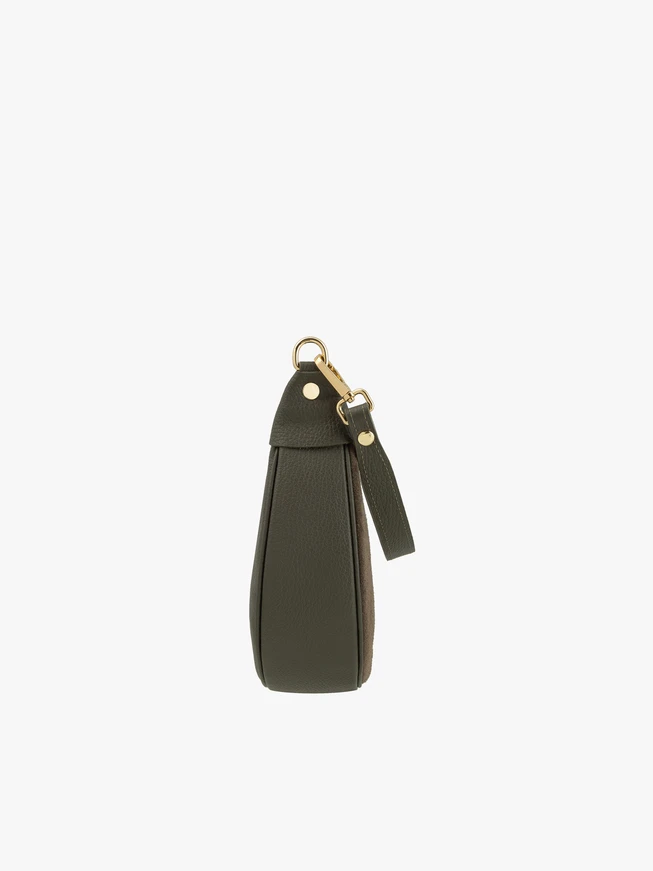 Olive kleine elegante Handtasche