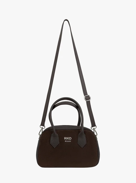 Small Brown Bowling Bag Women’s Leather &amp; Suede