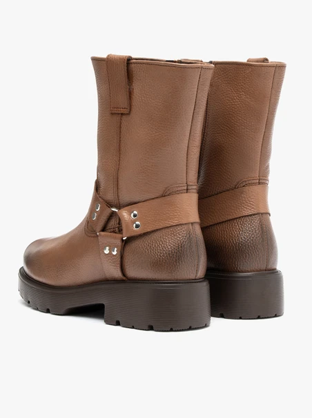 Biker-Stiefel mit Metallverzierungen