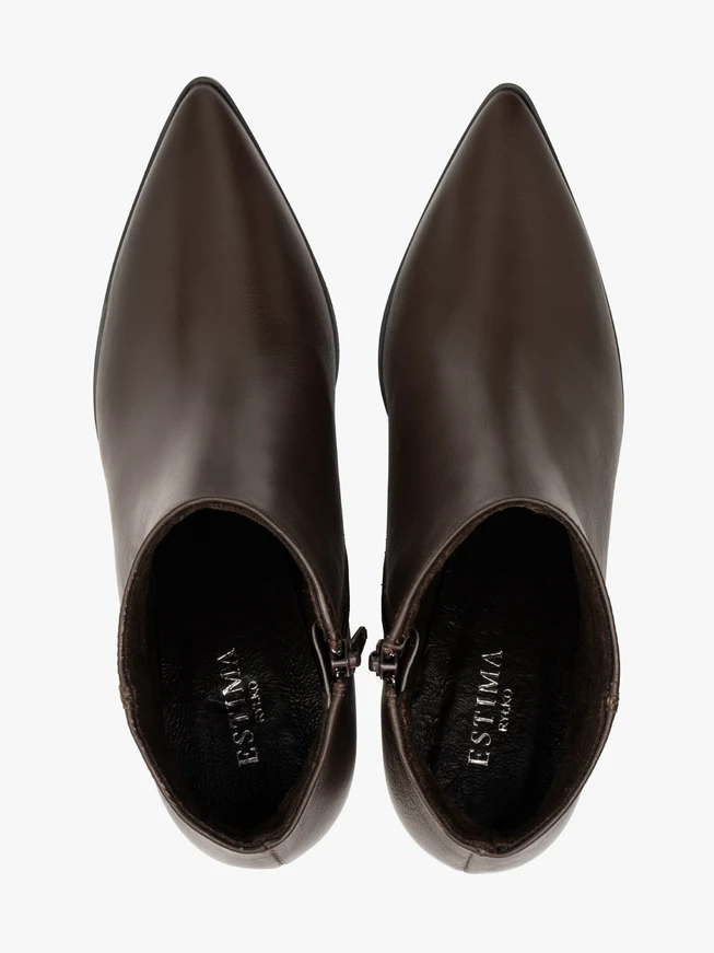 Dunkelbraune Stiletto-Stiefel