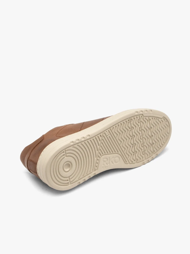 Braune Herrenhalbschuhe mit hellem Boden