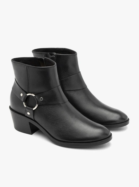 Schwarze Biker-Stiefel