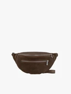 Brown leather waist bag
