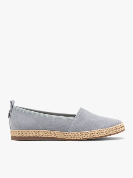 Blue suede espadrilles