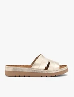 Damen-Flip-Flops aus Platin mit dickerem Boden