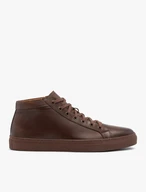 Braune Sportstiefel aus Leder