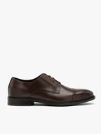 Dunkelbraune Herrenhalbschuhe