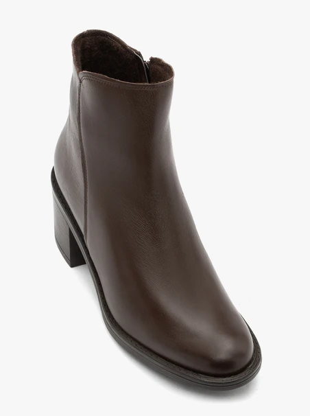 Dunkelbraune Stiletto-Stiefel
