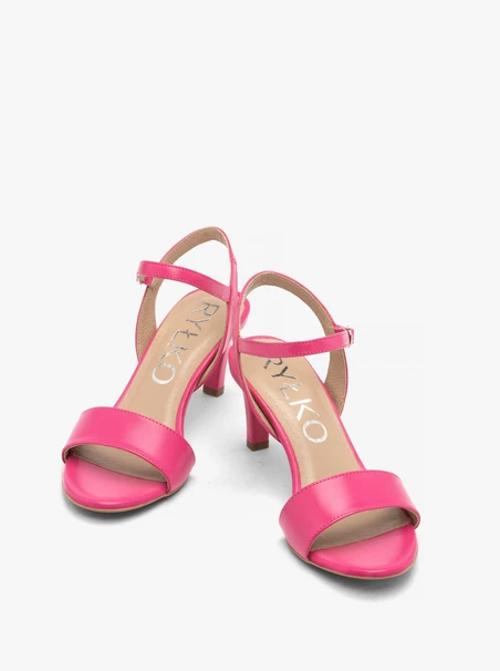 Fuchsia stiletto sandals