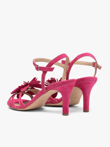 Fuchsia stiletto sandals