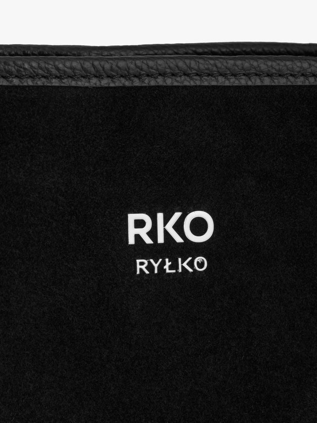 Schwarze große elegante Handtasche