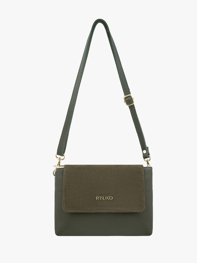 Kleine Handtasche in Olive