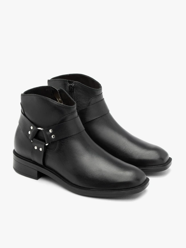 Schwarze Biker-Stiefel