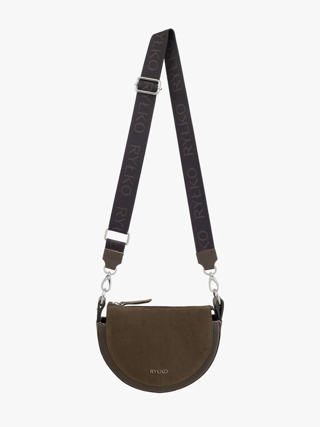 Posttasche aus dunkelbraunem Leder