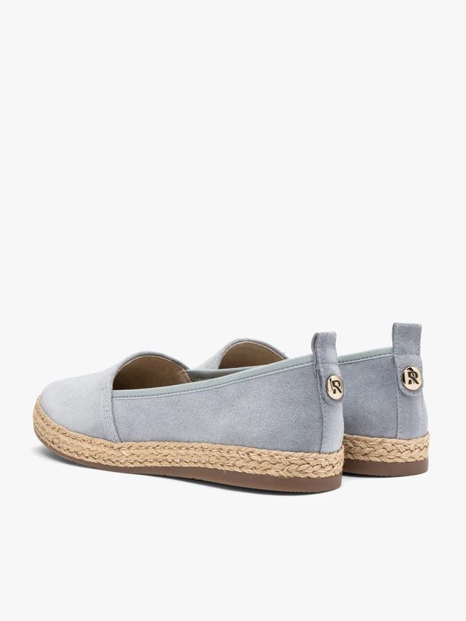 Blue suede espadrilles
