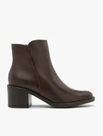 Dunkelbraune Stiletto-Stiefel