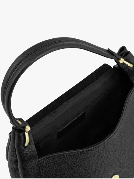 Schwarze elegante mittlere Handtasche