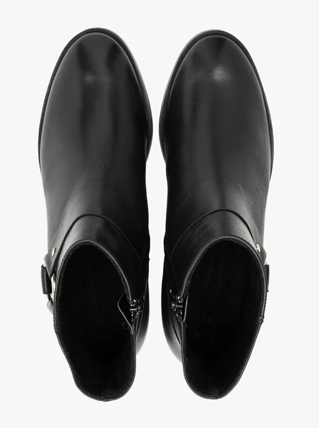 Schwarze Biker-Stiefel