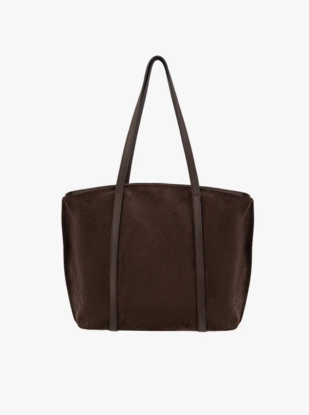 Dark brown large women’s shopper bag