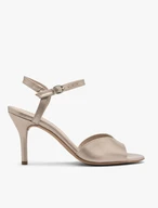 Platinum stiletto sandals