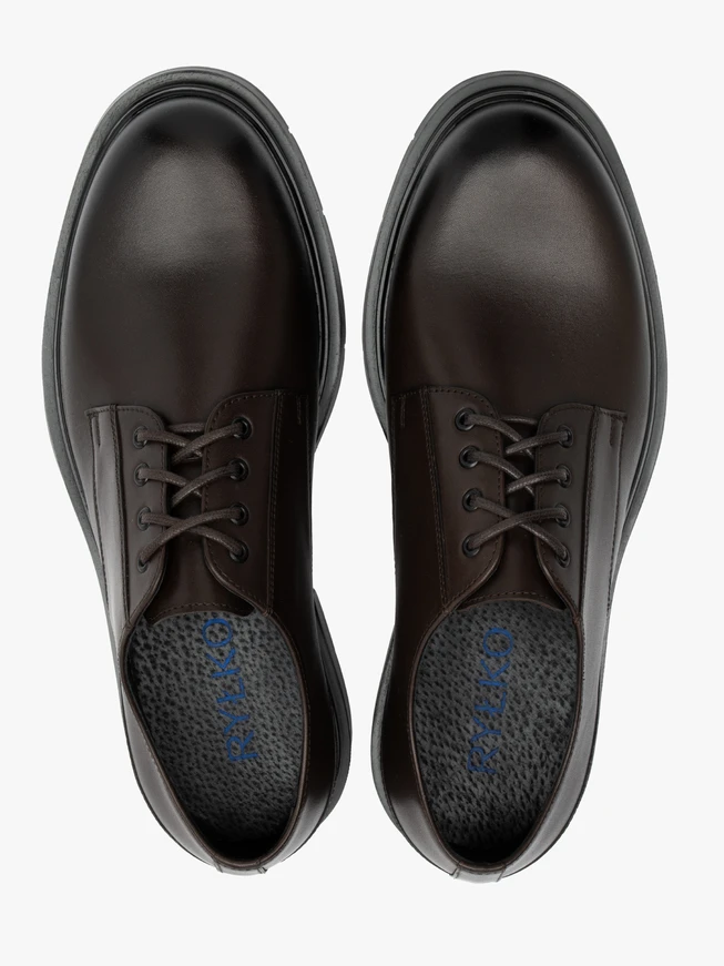 Braune Lederhalbschuhe