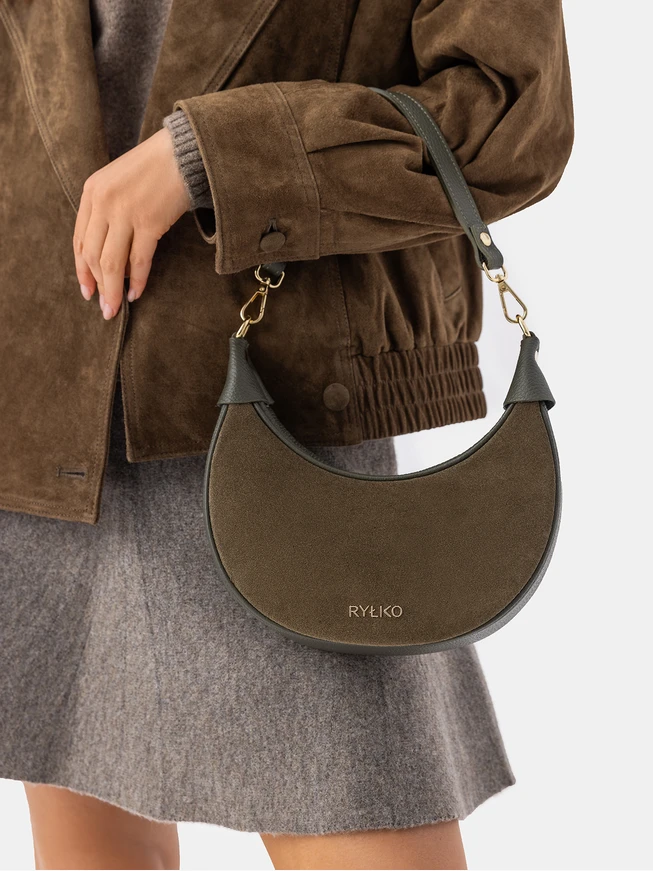 Olive kleine elegante Handtasche