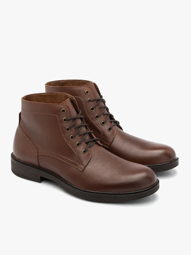 Braune Vollnarbenlederstiefel