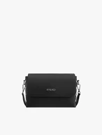Schwarze kleine Handtasche mit Kette