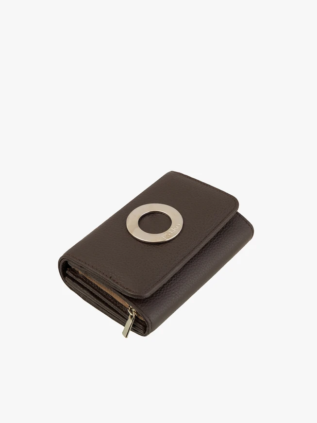 Dark brown leather women’s wallet