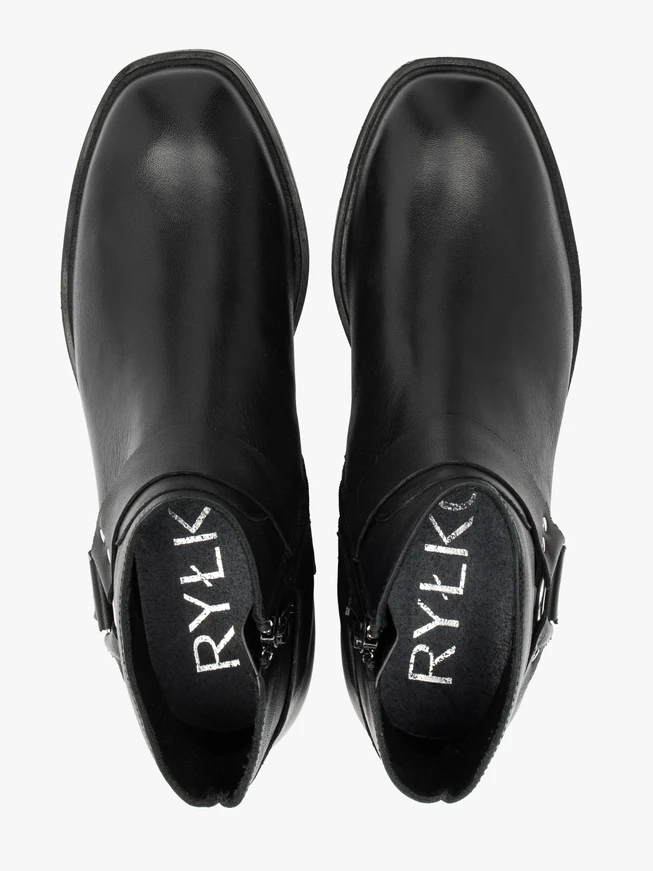 Schwarze Biker-Stiefel