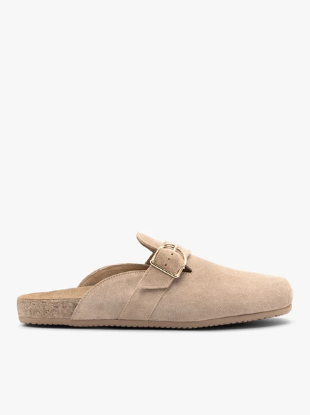 Piaskowe mule damskie