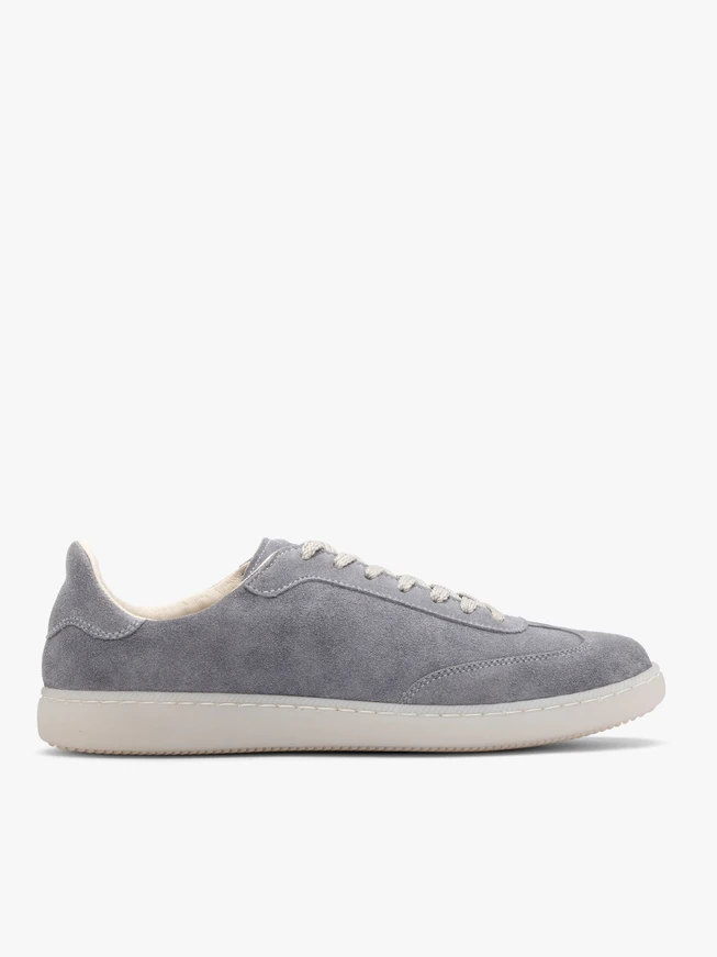 Blaue Veloursleder-Sporthalbschuhe