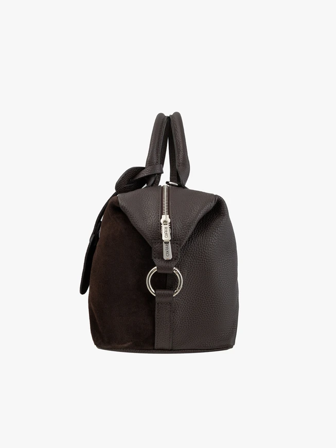 Große weiche Shopper-Tasche in Schokolade